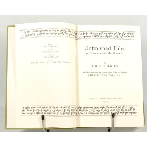 J.R.R. Tolkien Unfinished Tales of Numenor and Middle Earth 1st American Edition - Picture 4 of 9